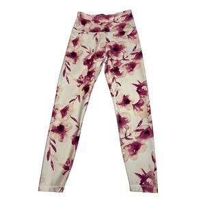 Balance Collection Pink & White Floral Leggings Women’s Size Small